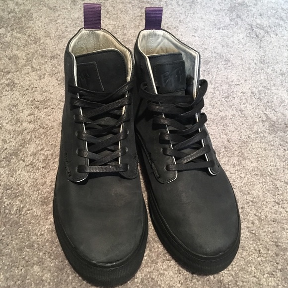 Eytys Shoes - Eytys Odyssey Black Nubuck Platform High top SZ 41